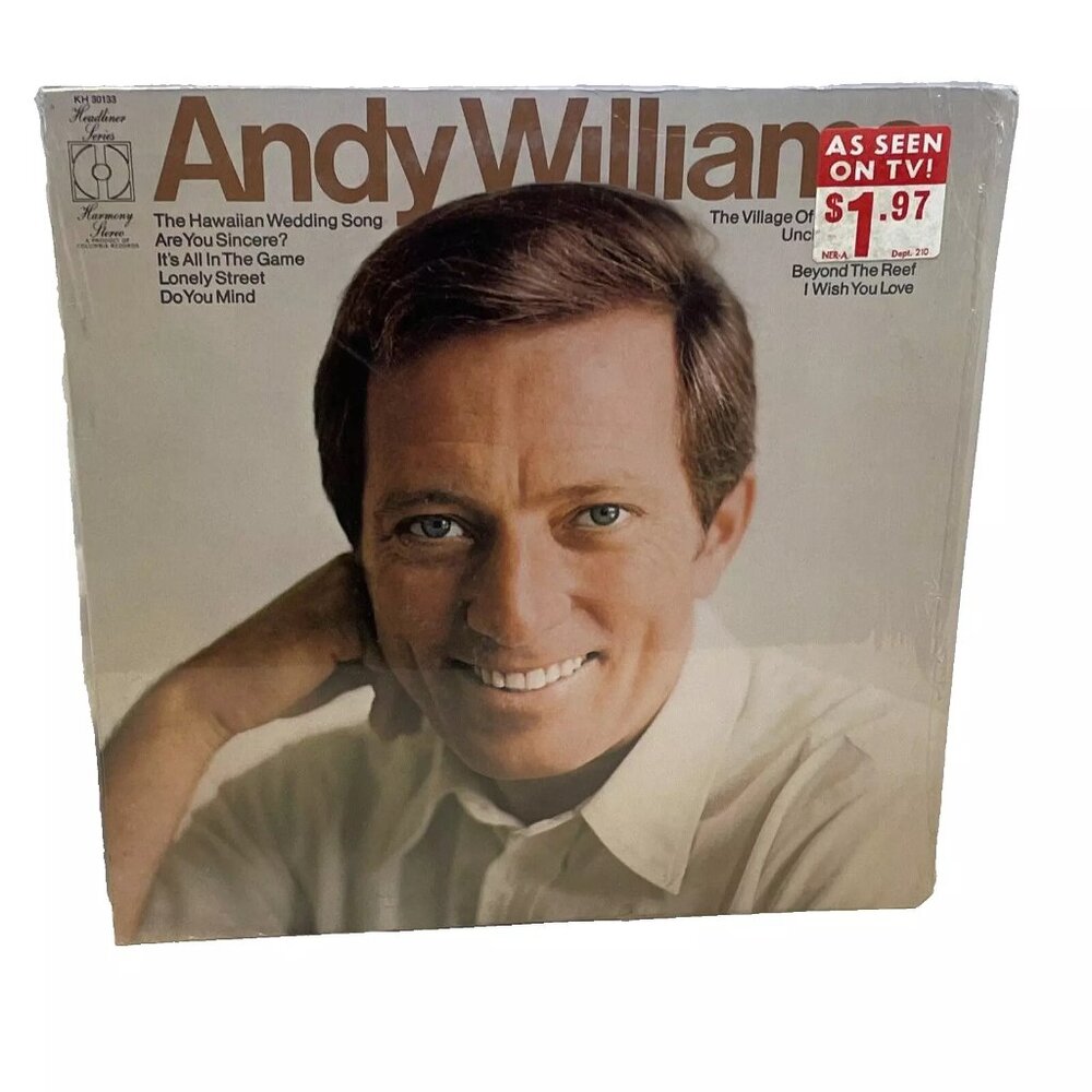 Andy Williams Andy Williams (Vinyl, 1970) Harmony KH 30133 VG+ LP Record Album